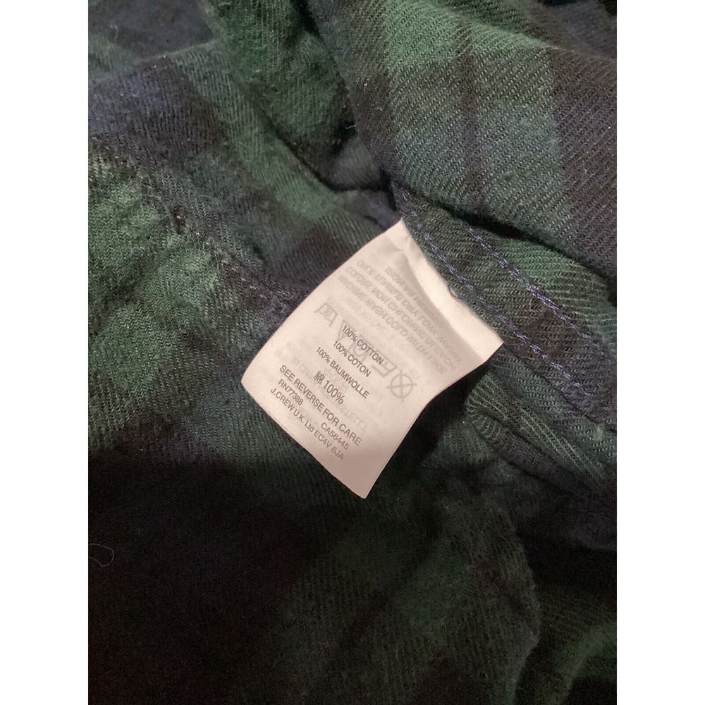 J. Crew Plaid Button Down Cotton Mini Dress Long Sleeve Size S - Picture 6 of 6